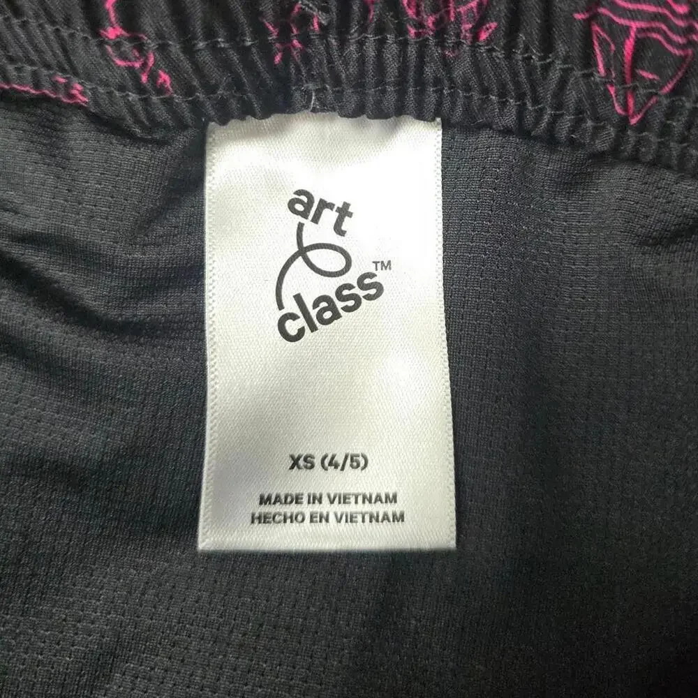 Boys' Pink Icon Print Swim Trunks | Art Class | X Small (4/5)